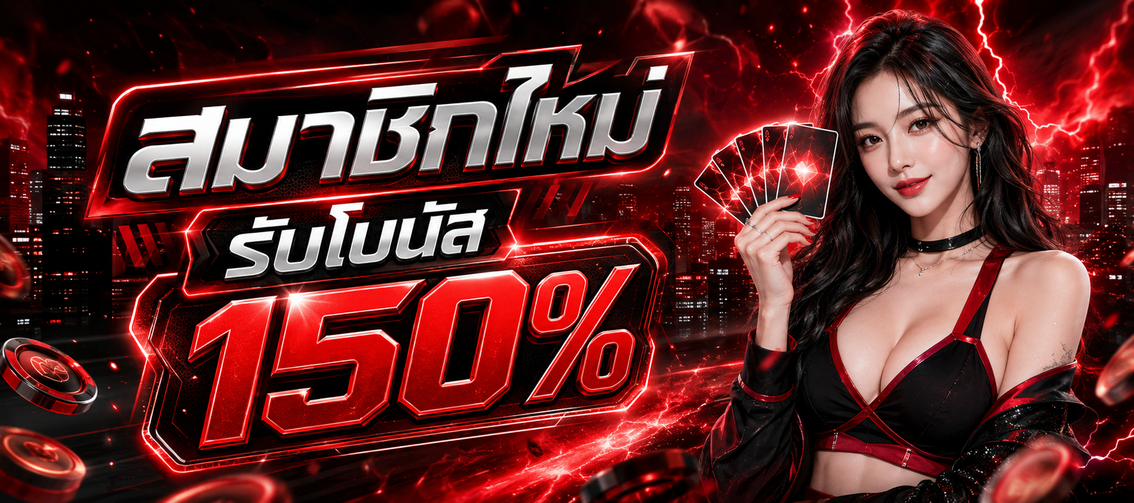 TUNDER24HT สมาชิกใหม่รับโบนัส 150% โปรโมชั่นต้อนรับผู้เล่นใหม่