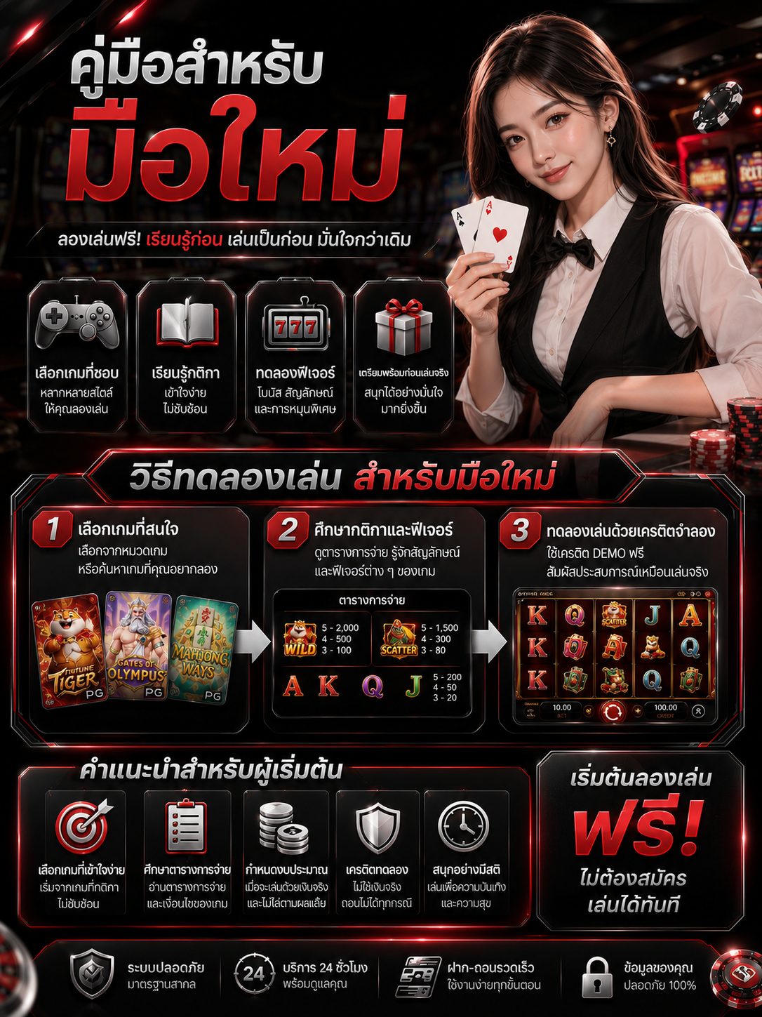 คู่มือสำหรับมือใหม่ TUNDER24HT วิธีทดลองเล่นสล็อตออนไลน์และเรียนรู้ระบบเกมก่อนเริ่มเล่น