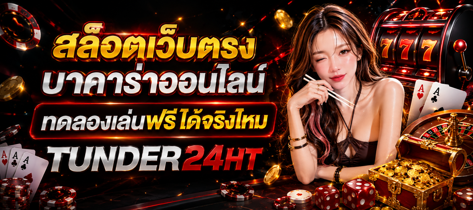 สล็อตเว็บตรง บาคาร่าออนไลน์ ทดลองเล่นฟรีได้จริงไหม TUNDER24HT